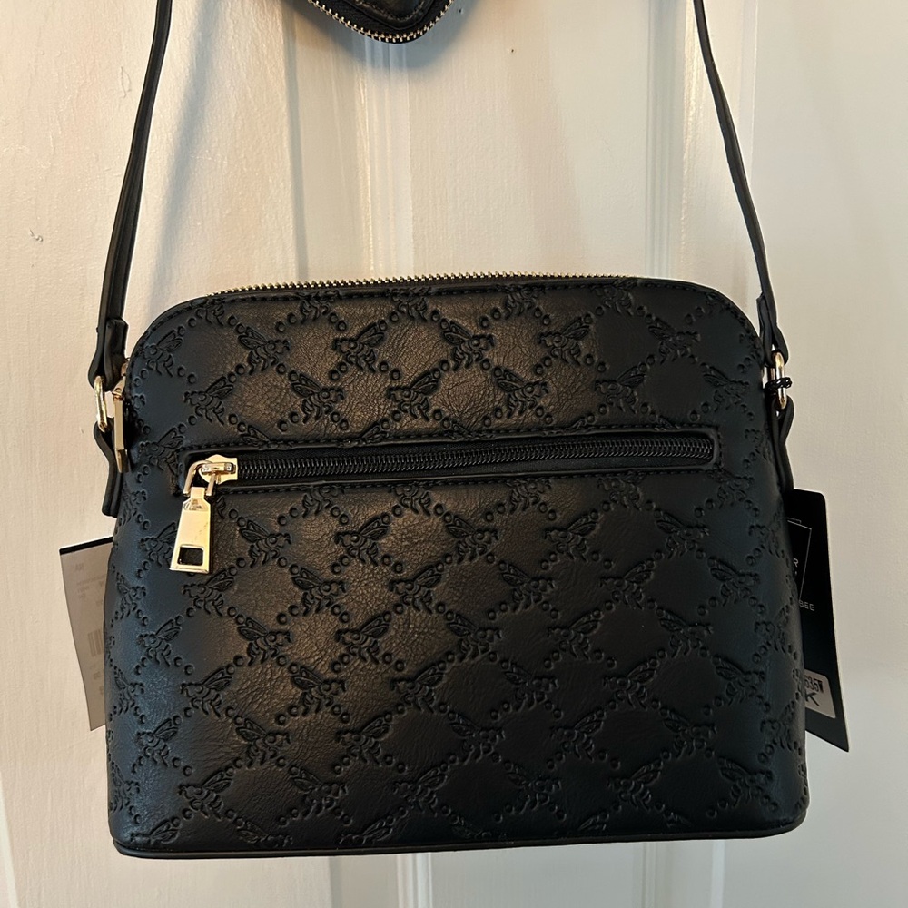 American Bee Black Crossbody bag and Wristlet Wallet - Picture 4 of 8